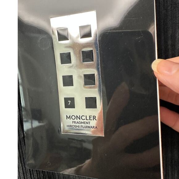 NWT Moncler 7 Fragment Corduroy Pants Black Men’s 50 Side Code Print - Picture 7 of 16